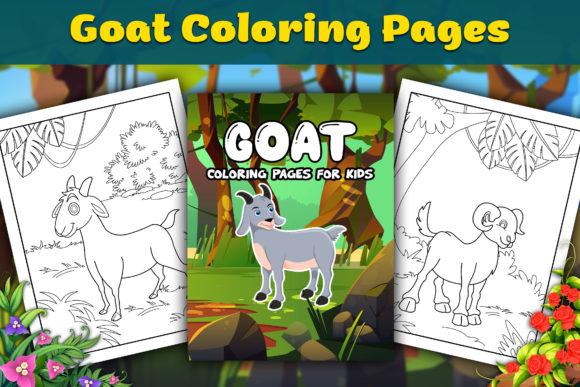Download Goat Coloring Pages for Kids with Cover - Goat coloring pages Collection