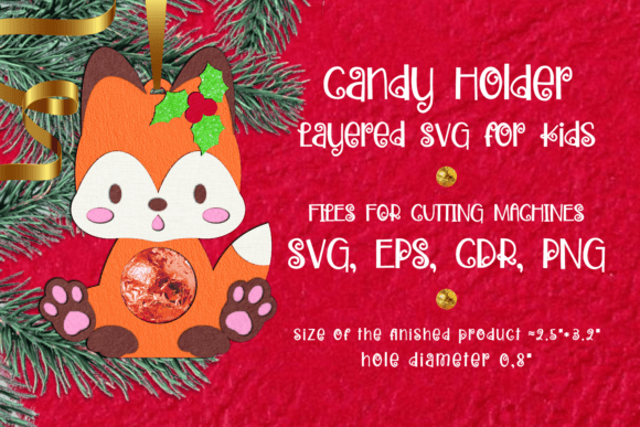 Download Baby Fox | Christmas Candy Holder - Premium Resources