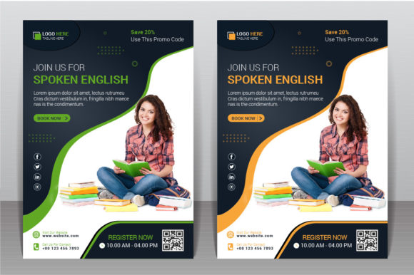 Download Learn English Language Flyer Design - Learn english Collection