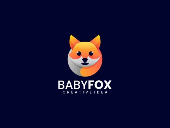 Download Baby Fox Gradient Logo - Premium Resources
