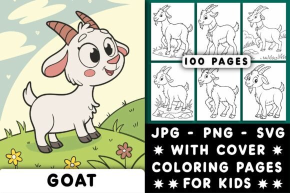 Download Goat Coloring Pages for Kids - Goat coloring pages Collection
