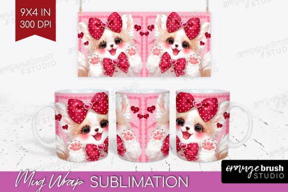 Download Baby Fox Valentine Mug Wrap PNG - Premium Resources