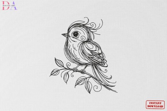 Download Cute Bird Sketch Nature Animal Art - Animal art Collection