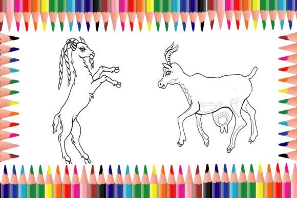 Download Goat Coloring Pages for Kids - Goat coloring pages Collection