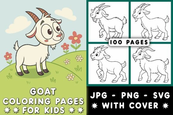 Download Goat Coloring Pages for Kids - Goat coloring pages Collection