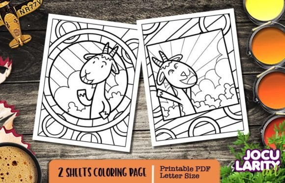 Download Funny Happy Goat Coloring Pages - Goat coloring pages Collection