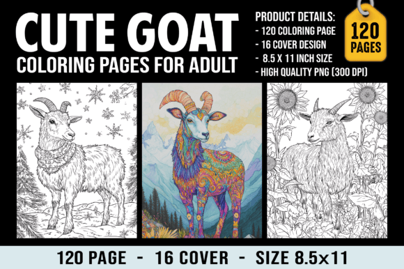 Download 120 Goat Coloring Pages for Adults - Goat coloring pages Collection